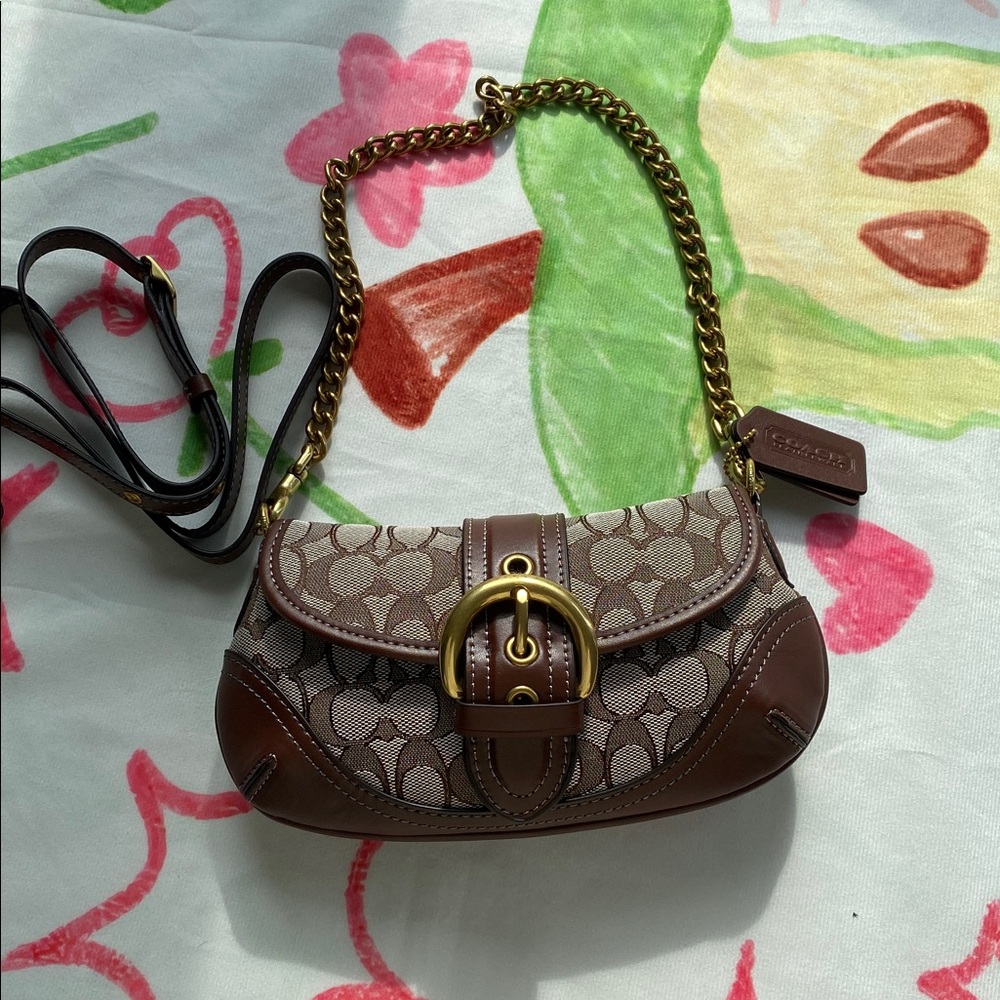 Coach Soho Iconic Monogram D-Ring Chain Bag